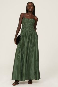 Rent The Runway Dress, Black Tie Wedding Guest Dresses, Wedding Guest Inspiration, Black Tie Wedding Guest Dress, Elegant Black Tie, Black Tie Wedding Guest, Gown Green, Taffeta Gown, Bridal Party Attire