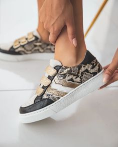 The Vamps, Rubber Heels, Gold Details, Snake Print, Sport Fashion, Unique Pieces, Baskets, Women Shoes, Bring It On