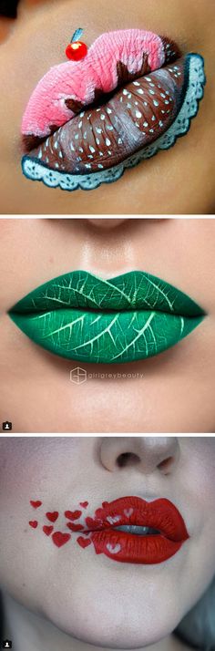 Incredible lipstick artwork Carnaval Make-up, Art Masterpieces