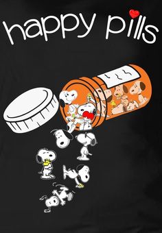 Happy Pills, The Words, Coming Out, Cartoon Characters, Snoopy, Funny, Black