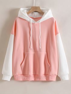 Korean Hoodie, Autumn Clothes, Winter Hoodies, Vintage Hoodies, Drawstring Hoodie, Peach Pink, Outfit Casual, Green Fashion