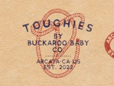 Logo Design for a Texas-based company that brings luxury to tough buckaroo kids through baby pajamas. Western Business Cards, Western Words, Western Graphic Design, Cowboy Font, Cowboy Logo, Jordan Davis, Lasso Rope, Texas Logo, Western Logo