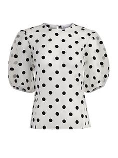 Women’s Blouses - Work Blouses & More | New York & Company Blouses Work, Organza Sleeves, Work Blouses, Complete Outfits, Puff Sleeve Top, Work Blouse, Petite Fashion, Dot Print, Fabric Care