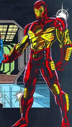 an image of iron man in the comics