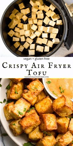 crispy air fryer tofu is an easy and delicious side dish