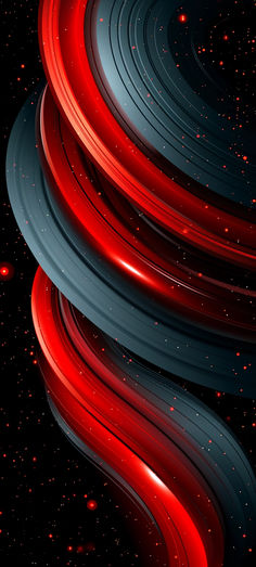 an abstract red and black background with stars