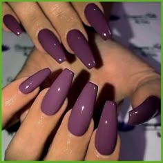 Ballerina Style Nails, Nagellack Trends, Purple Nail, Nails Colors, Christmas Nails Acrylic, Thanksgiving Nails, Coffin Nails Long, Trendy Nail Design