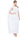 Studio Jersey Capelet Gown White Gown White, European Fashion, Plus Size Dresses, Wedding Stuff, Plus Size Fashion, Cool Style, Dresses For Work, Target, Plus Size