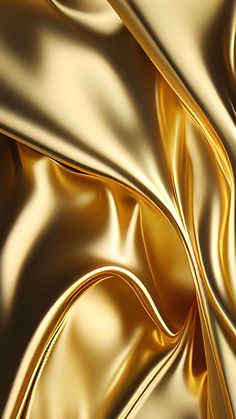 an abstract gold background with wavy folds