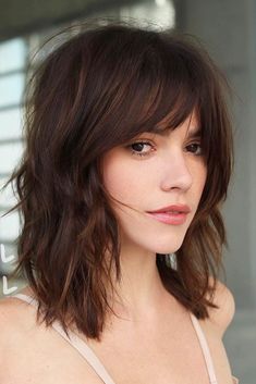 Baby Hair Cut Style, Cute Medium Length Hairstyles, Bangs Hairstyles, Midlength Haircuts, Shoulder Length Hair Cuts