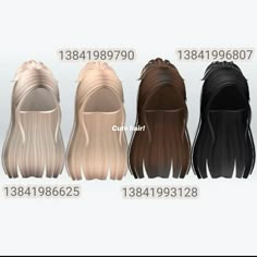 Credits ofc! Blonde Hair Roblox, Brown Hair Id, Pelo Cafe, Berry Avenue Outfit Codes