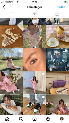 the instagram page is filled with pictures of people and their personal items, including shoes