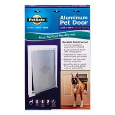 PetSafe Freedom Aluminum Pet Door can give your pet all the freedom it needs. The flexible, soft flap is tinted, adjustable and has magnetic closures and weather stripping to form a weather resistant seal. Metal Doors Interior, Pet Doors, Hollow Core Doors, Pet Door, Weather Stripping, Metal Door, Pet Home, New Energy, Pool Patio