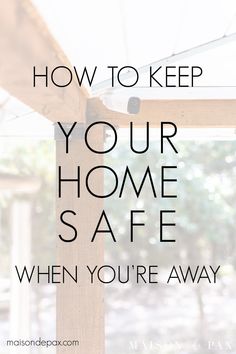 Get 15 tips to keep your home safe while you're away. #homesecurity #homesafety Wireless Light Bulb, Homeowner Tips, Home Safety Tips, Safe House, Budget Ideas, Home Protection, Quirky Home Decor, Smart Home Technology, Home Safes