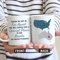 Gift for Foreign Exchange Student, Long Distance Mug, Host Family, Host Parents, Au Pair Gift, Hosted Student Gifts, Host Daughter Welcome Basket For Exchange Student, Gifts For Foreign Exchange Students, Host Family Gifts, Exchange Student Gifts, Hosting An Exchange Student, International Exchange, Long Distance Mugs, Foreign Exchange Student