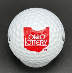 Ohio Lottery Logo Golf Ball (1) Top Flite XL 2000 Pre-Owned