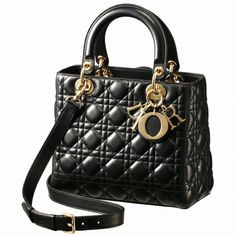 Christian Dior Lady Dior Cannage Shoulder 2way Lambskin Bag Black Lady Dior, Dior Bag, Black Color, Christian Dior, Dior, Bag Lady, Shoulder Bag, Black, Color