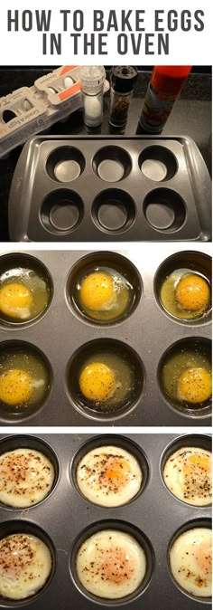 how to bake eggs in the oven