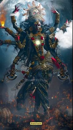 Mother Kali Goddesses, Hindu Goddess Aesthetic, Durga Aesthetic, Hindu Gods Aesthetic, Kali Aesthetic, Bhairava God Art, Durga Lakshmi Saraswati, Eternal Aesthetic, Cozy Study Space