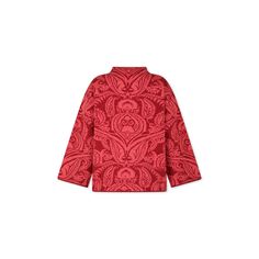 Color: Red Red sweater in virgin wool, with long sleeves and high neck. It is embellished with an all-over contrasting paisley pattern. 100% Virgin wool. Hand wash. Italian Textiles, Barbour Steve Mcqueen, Kenzo Kids, Stella Mccartney Kids, Mock Neck Sweater, Paisley Pattern, Girls Sweaters, Black Knit, Red Sweaters