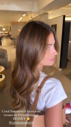 Honey Brown Baylage, Auburn Hair With Face Framing Highlights, Saddle Brown Hair, Light Warm Brunette Hair, 2024 Celebrity Hair Trends, Allison Brie Hair, Light Brown Gloss Hair, Summer Hair Color For Pale Skin, Soft Caramel Hair