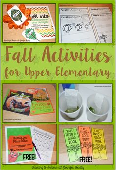 the fall activities for upper elementary students