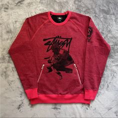 Vintage Stussy X Kostas Seremetis The Machine Crewneck (Japan Exclusive) Size Large New W/Tags Japan Exclusive Extremely Rare Piece And Brand New No Flaws Don’t Sleep Won’t Find This Anywhere Else Balenciaga Design, School Apparel, Vintage Stussy, Japan Streetwear, Lil Bro, Sweaters Crewneck, The Machine, School Outfits, Streetwear Fashion