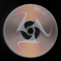 a cd disc with an abstract design on it