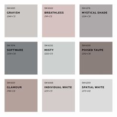 the different shades of paint that are available in this color scheme for walls and ceilings