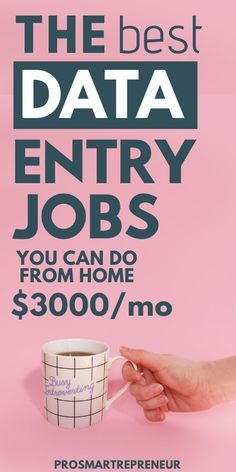 the best data entry jobs you can do from home $ 300 / mo