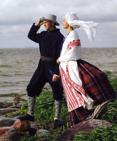 FolkCostume: Costume and embroidery of Lithuania Minor, Mažoji Lietuva, or Klaipeda region, Lithuania Lithuanian Traditional Clothing, Lithuania Culture, Latvian Folk Clothing, Lithuanian Clothing, Lithuanian Folk Costume, Baltic Countries, Folk Clothing, Folk Dresses, Folk Fashion