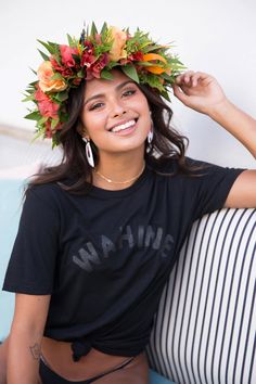 This simple yet powerful graphic Dolkii Tee is a reminder of the strength of women and girls of Hawai'i and our commitment as a small business to supporting our local community. Kids Tees, Love Club, Acacia Swimwear, Empower Women, Local Community, High Waist Bottoms, Kid Tees, Outfits Aesthetic