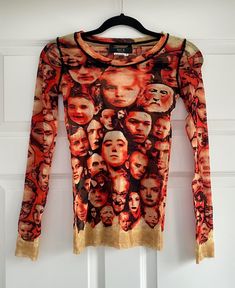 Jean Paul Gaultier “faces” mesh shirts Mesh Shirts, Mesh Shirt, Paul Gaultier, Jean Paul, Jean Paul Gaultier, Fashion Inspo, Long Sleeve Blouse, Mesh, Lifestyle