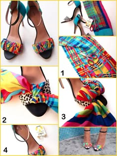 TOP 10 DIY Female shoes Diy Heels, Boots Diy, Shoe Refashion, Shoe Makeover, Diy Sandals, Afrikaanse Mode, Diy Shoe, Shoes Hack, Diy Clothes And Shoes