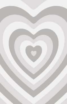 an abstract heart pattern with grey and white stripes on the bottom, in front of a light gray background