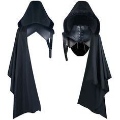 Product Description Mens Fashion Black Vintage Hooded Shawl Halloween Costume Mens Accessories Features: Fabric: The hat is made of cotton with an leather strap for durability and light weight. Well made, soft and smooth to the , comfortable and breathable to wear. Suitable Size: This hooded cape fits most unisex adults in one size and is easy to put on and take off. This hooded jacket is paired with retro- clothing and covers the face with an oversized hood for a cool and amazing look. Occasion: The hooded halloween cape hat is designed in and retro style, it is unisex and a necessary accessory to with punk outfits. Perfect for Halloween and Christmas costumes, masquerade parties, makeup parties, punk parties and other . The futuristic hood will not fade. Meanwhile, the cotton material re Punk Mode, Medieval Party, Robes Vintage, Halloween Long Sleeve, Costume Themes, Vintage Punk, Style Noir, Black Men Fashion, Fantasy Clothing