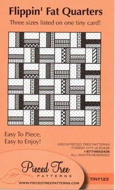 Flippin' Fat Quarters Fat Quarter Quilt Pattern, Quilted Projects, Quilt Blocks Easy, Quilting 101, Quilting Books, Block Quilts, Big Block Quilts, Jelly Roll Quilt Patterns, Barn Dance