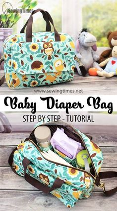 the baby diaper bag sewing pattern is easy to sew and can be used as a purse