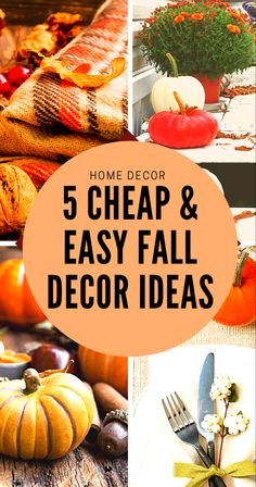 the top 5 cheap and easy fall decor ideas