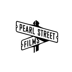 two street signs that read pearl street and films