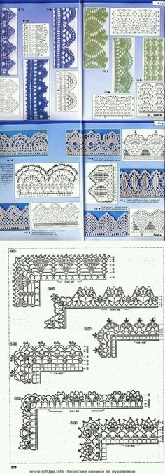 the instructions for crochet laces