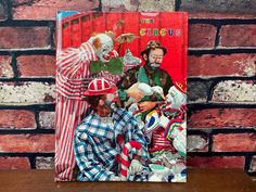 an image of two clowns on the cover of a children's story book