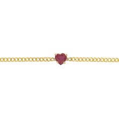 We turned our best selling Cuban Heart Necklace into a bracelet! Love is all we need and we believe nothing makes a statement like a heart shaped brilliant Ruby, prong set onto a Cuban Link Chain. Each solitaire Ruby gemstone is handset by our master stone setters. The natural depth and color of the stone is a sure showstopper. Fastened by our lightweight Cuban Link chain, this piece is easy enough for daily wear and stacking with all your Babygold faves! 

Size: mm Genuine Ruby Heart Cut Gemsto Love Is All We Need, Cuban Link Bracelet, Ruby Heart, Ruby Bracelet, Bracelet Love, Travel Jewelry Case, Chain Extenders, Cuban Link Chain, Ruby Gemstone