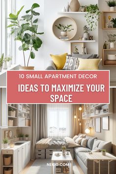 small apartment decor ideas to make your space look bigger than it is in the living room