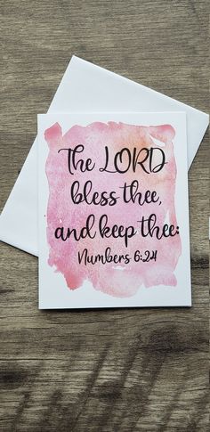 the lord has three and keep thee numbers 6 - 24 on top of each card