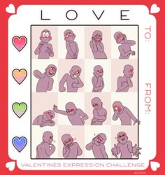 valentine's expression challenge for the love to learn how to use emotions and feelings