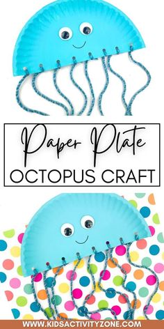 paper plate octopus craft for kids to make