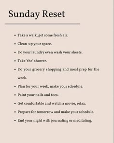 Disappear In One Month, Weekly Reset, Sunday Rest, Sunday Routine, Sunday Reset, Self Growth