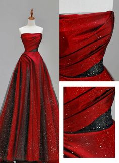 Red Long Prom Dress, Red Satin Prom Dress, Dress Red Long, Party Dress Red, डिजाइनर कपड़े, Long Party Dress, 파티 드레스