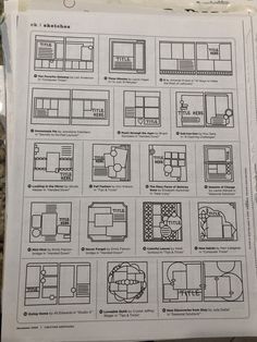 a sheet of paper with instructions on how to use the same type of furniture for different purposes